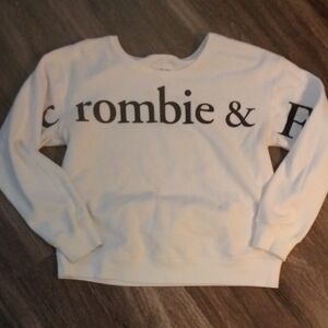 ABERCROMBIE & FITCH- Logo Cropped Sweatshirt Size L